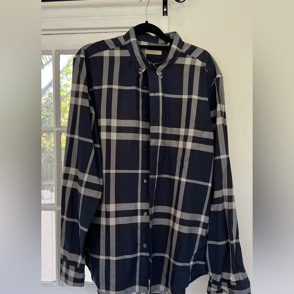 Burberry Brit navy men shirt size large